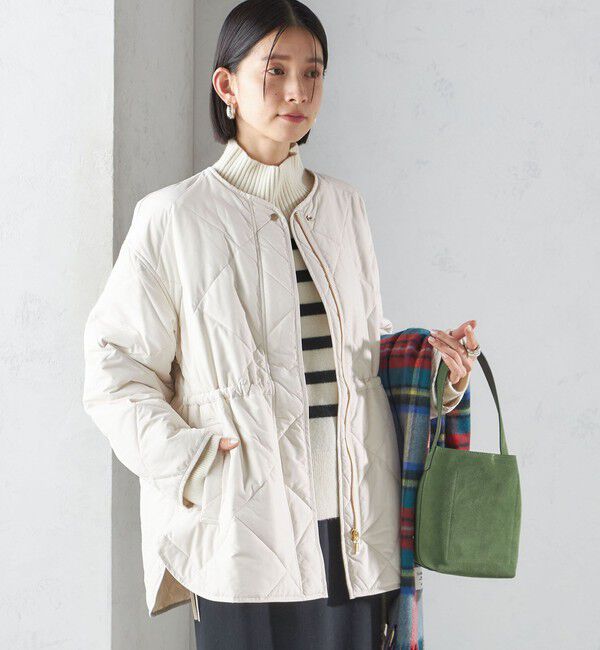 SHIPS for women「〈手洗い可能〉キルティング サイドジップ ブルゾン」|ブルゾン・スタジャン|