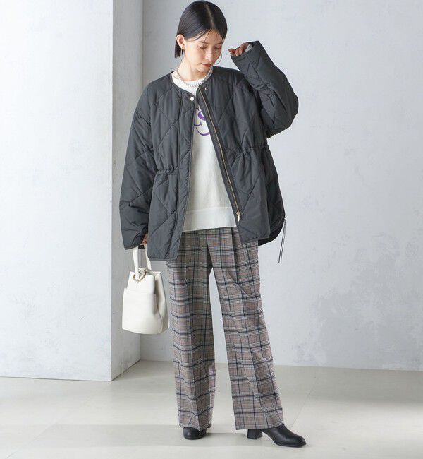 SHIPS for women「〈手洗い可能〉キルティング サイドジップ ブルゾン」|ブルゾン・スタジャン|