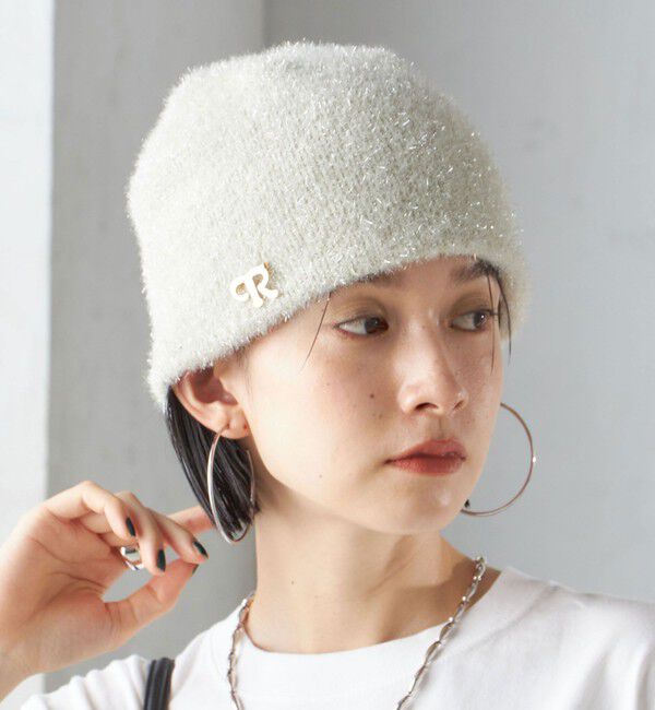 SHIPS for women「perah:ラメ ニット キャップ」|ニット帽|オフホワイト