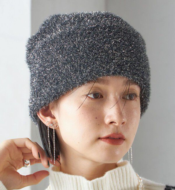 SHIPS for women「perah:ラメ ニット キャップ」|ニット帽|
