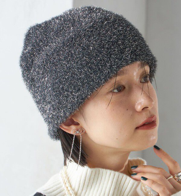 SHIPS for women「perah:ラメ ニット キャップ」|ニット帽|