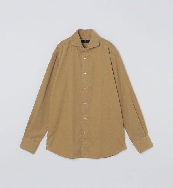 SHIPS Colors 「SHIPS Colors:〈洗濯機可能〉コーデュロイ ワイドカラー シャツ」|シャツ・ブラウス|ベージュ