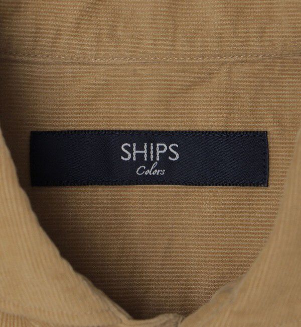 SHIPS Colors 「SHIPS Colors:〈洗濯機可能〉コーデュロイ ワイドカラー シャツ」|シャツ・ブラウス|