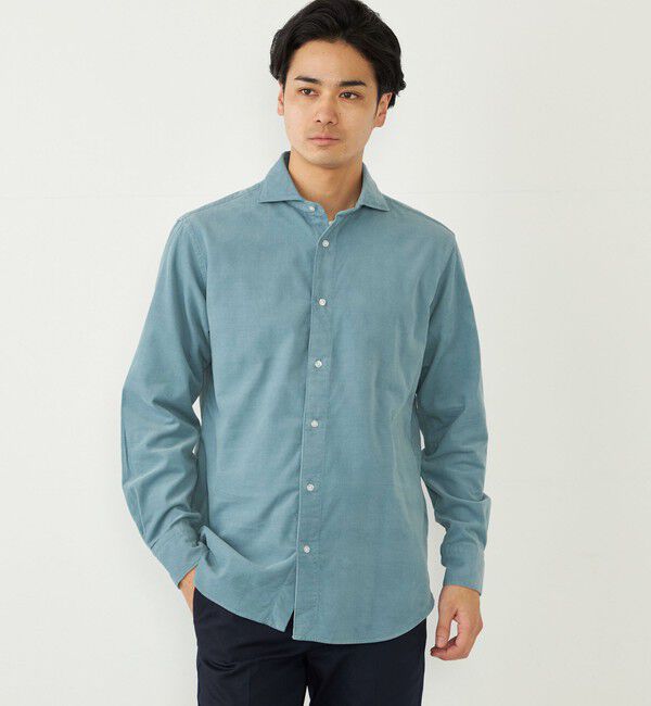 SHIPS Colors 「SHIPS Colors:〈洗濯機可能〉コーデュロイ ワイドカラー シャツ」|シャツ・ブラウス|