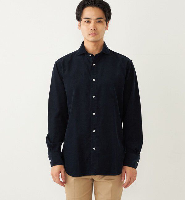 SHIPS Colors 「SHIPS Colors:〈洗濯機可能〉コーデュロイ ワイドカラー シャツ」|シャツ・ブラウス|