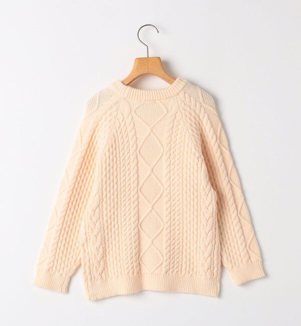 SHIPS KIDS「SHIPS KIDS:100～130cm /〈洗濯機可能〉ケーブル ニット」|ニット・セーター|