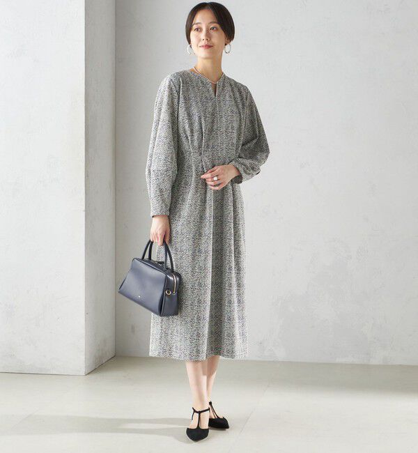 SHIPS for women「〈手洗い可能〉起毛 レース Iライン ワンピース」|ワンピース|