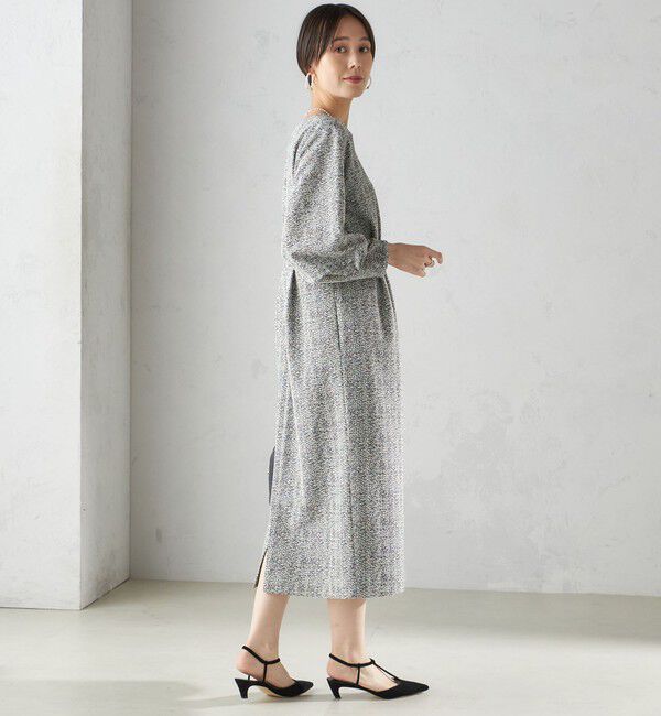 SHIPS for women「〈手洗い可能〉起毛 レース Iライン ワンピース」|ワンピース|