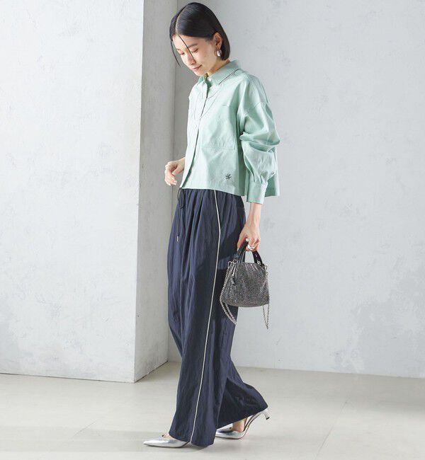 SHIPS for women「〈手洗い可能〉ナイロン混 ドロスト パンツ」|その他|