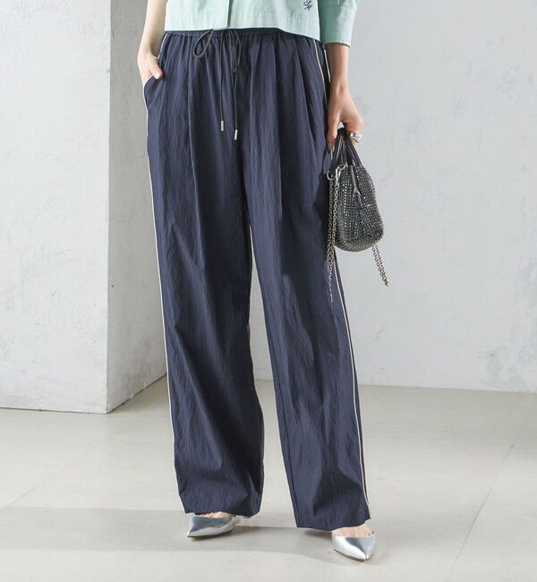 SHIPS for women「〈手洗い可能〉ナイロン混 ドロスト パンツ」|その他|