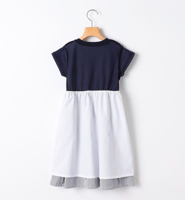 SHIPS KIDS「SHIPS KIDS:80～90cm / パネル 切替 ワンピース」|ワンピース|