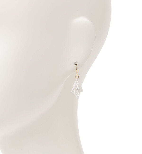 SHIPS for women「【SHIPS別注】HARIO:ウェーブ ピアス」|ピアス|