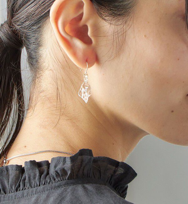 SHIPS for women「【SHIPS別注】HARIO:ウェーブ ピアス」|ピアス|