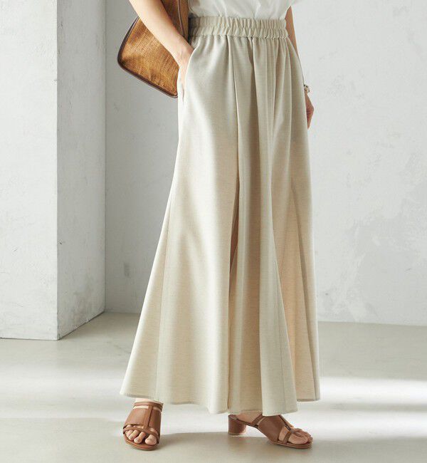 SHIPS for women「小泉里子コラボ:〈手洗い可能〉スラブ 綿麻混 スカート」|スカート|