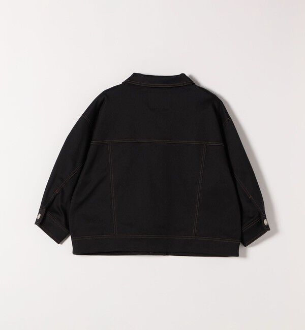 SHIPS any「SHIPS any:〈洗濯機可能〉チノ ステッチ ショート シャツ ジャケット」|ブルゾン・スタジャン|