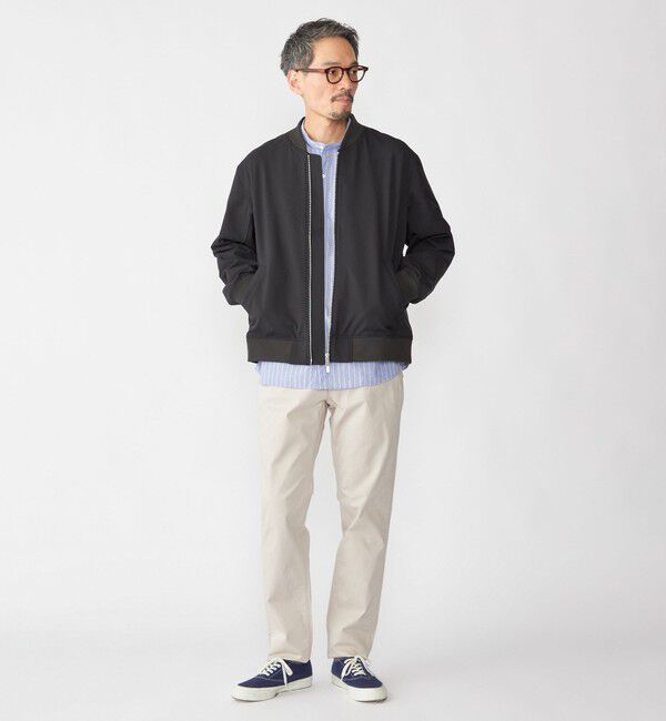 SHIPS「SHIPS: SOLOTEX(R) ストレッチ ミリタリー ブルゾン」|ブルゾン・スタジャン|