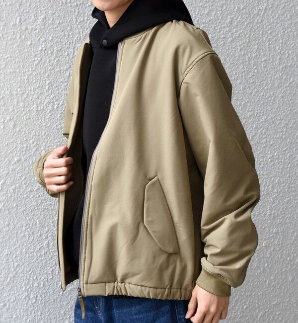 SHIPS any「SHIPS any:〈洗濯機可能〉ストレッチ 裏起毛 ウォーム アーバン ブルゾン (セットアップ対応)◇」|ブルゾン・スタジャン|