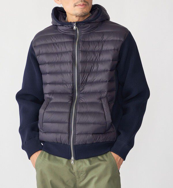 SHIPS「SHIPS: ニット ドッキング ダウン ブルゾン」|ブルゾン・スタジャン|ネイビー