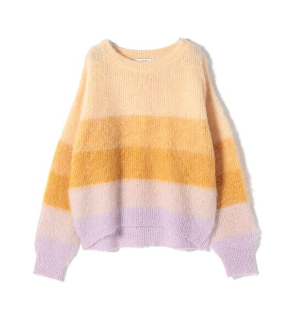 SHIPS for women「【WEB限定】〈手洗い可能〉モヘヤ混 グラデーション ニット プルオーバー」|ニット・セーター|