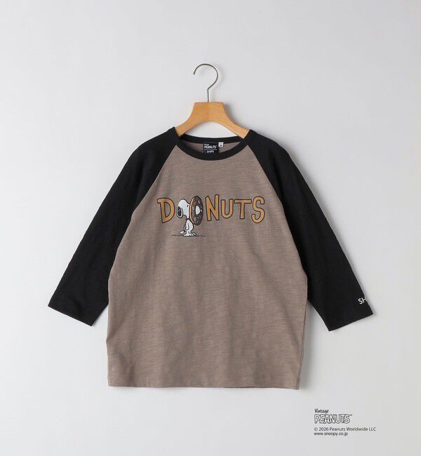 SHIPS KIDS「SHIPS KIDS:140～160cm /PEANUTS スヌーピー フットボール プリント Tシャツ」|Tシャツ・カットソー|ダークグレー