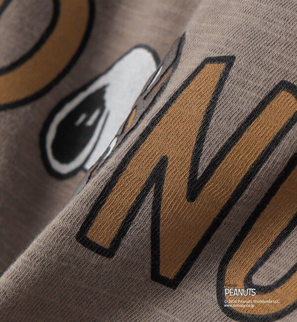 SHIPS KIDS「SHIPS KIDS:100～130cm /PEANUTS スヌーピー フットボール プリント Tシャツ」|Tシャツ・カットソー|