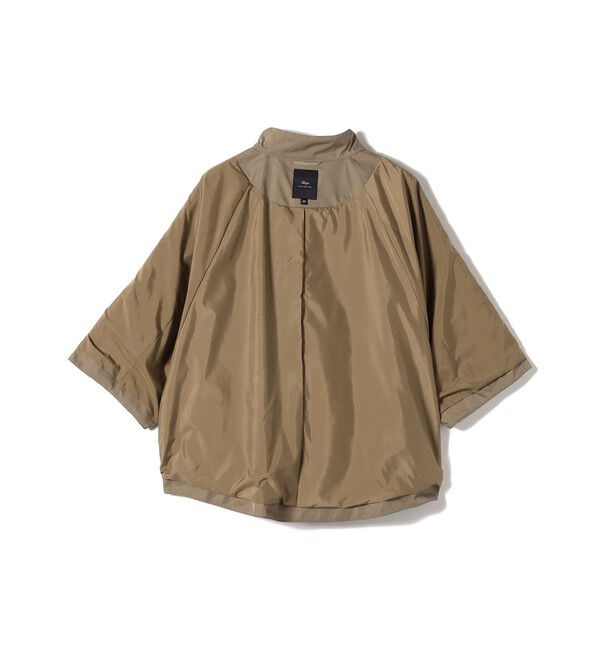 SHIPS for women「SHIPS Primary Navy Label:スタンドカラー ワイド スリーブ コート」|ブルゾン・スタジャン|