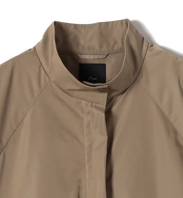 SHIPS for women「SHIPS Primary Navy Label:スタンドカラー ワイド スリーブ コート」|ブルゾン・スタジャン|