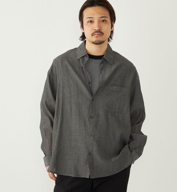 SHIPS Colors 「【SHIPS Colors別注】Engineer:シアー デニム シャツ◇」|シャツ・ブラウス|