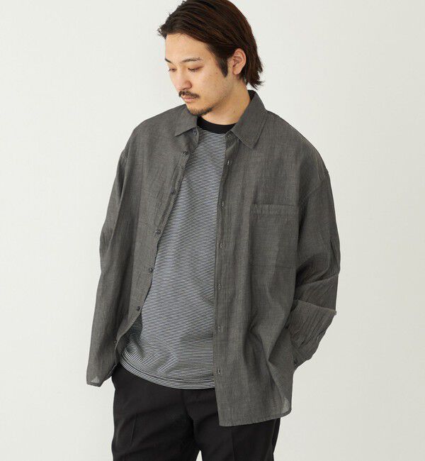 SHIPS Colors 「【SHIPS Colors別注】Engineer:シアー デニム シャツ◇」|シャツ・ブラウス|