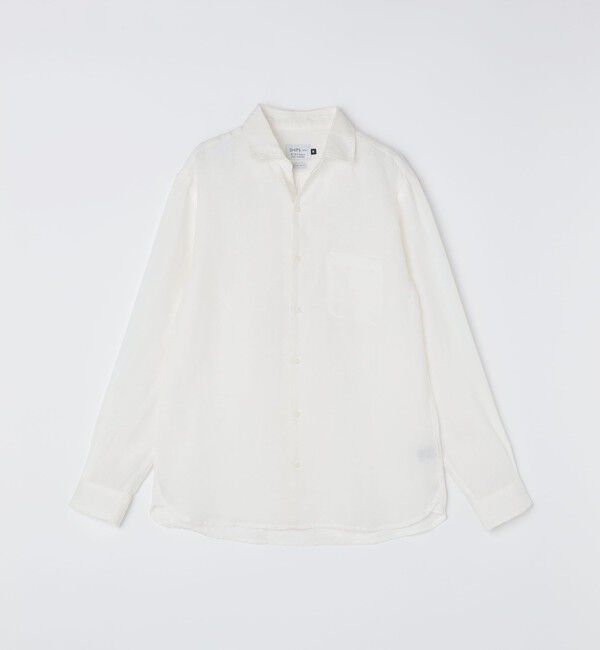 SHIPS Colors 「SHIPS Colors:ユーロリネン ワイドカラー スキッパー シャツ」|シャツ・ブラウス|