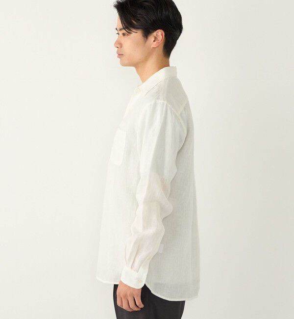 SHIPS Colors 「SHIPS Colors:ユーロリネン ワイドカラー スキッパー シャツ」|シャツ・ブラウス|