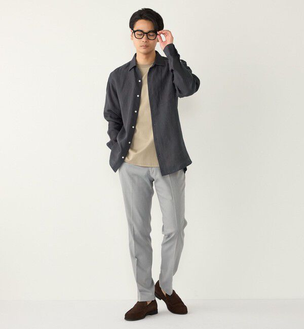 SHIPS Colors 「SHIPS Colors:ユーロリネン ワイドカラー スキッパー シャツ」|シャツ・ブラウス|