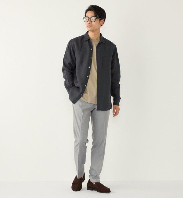 SHIPS Colors 「SHIPS Colors:ユーロリネン ワイドカラー スキッパー シャツ」|シャツ・ブラウス|