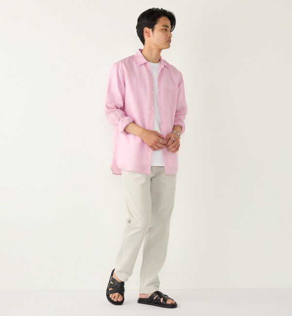 SHIPS Colors 「SHIPS Colors:ユーロリネン ワイドカラー スキッパー シャツ」|シャツ・ブラウス|