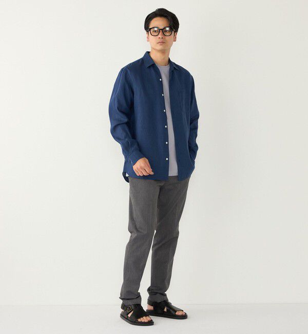 SHIPS Colors 「SHIPS Colors:ユーロリネン ワイドカラー スキッパー シャツ」|シャツ・ブラウス|