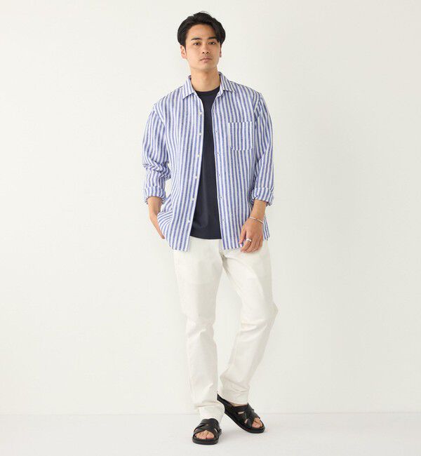 SHIPS Colors 「SHIPS Colors:ユーロリネン ワイドカラー スキッパー シャツ」|シャツ・ブラウス|