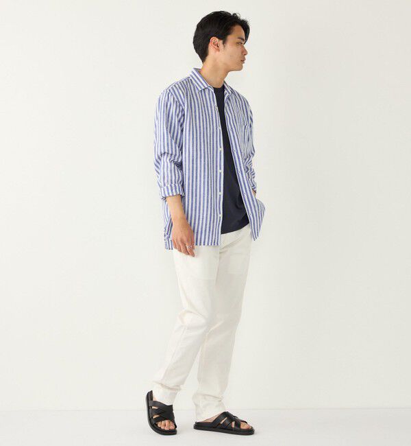 SHIPS Colors 「SHIPS Colors:ユーロリネン ワイドカラー スキッパー シャツ」|シャツ・ブラウス|