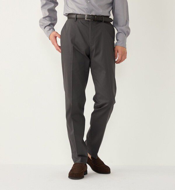 SHIPS Colors 「SHIPS Colors:〈接触冷感〉COOL EXPERIENCE(R) イージーケア スラックス」|スラックス|ダークグレー