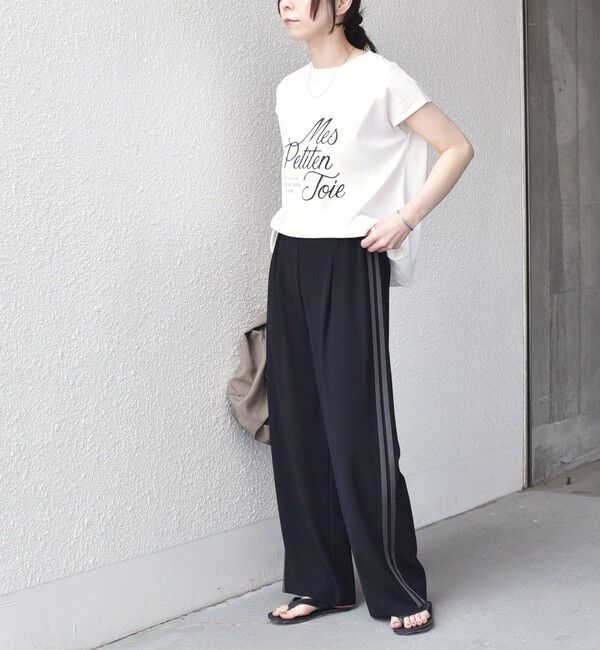 SHIPS Colors 「《予約》SHIPS Colors:〈手洗い可能〉ソフト 梨地 サイドライン パンツ◆」|その他|