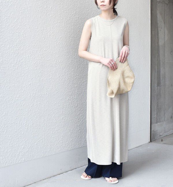 SHIPS Colors 「《予約》SHIPS Colors:〈手洗い可能〉ソフト 梨地 タンク ワンピース◆」|ワンピース|