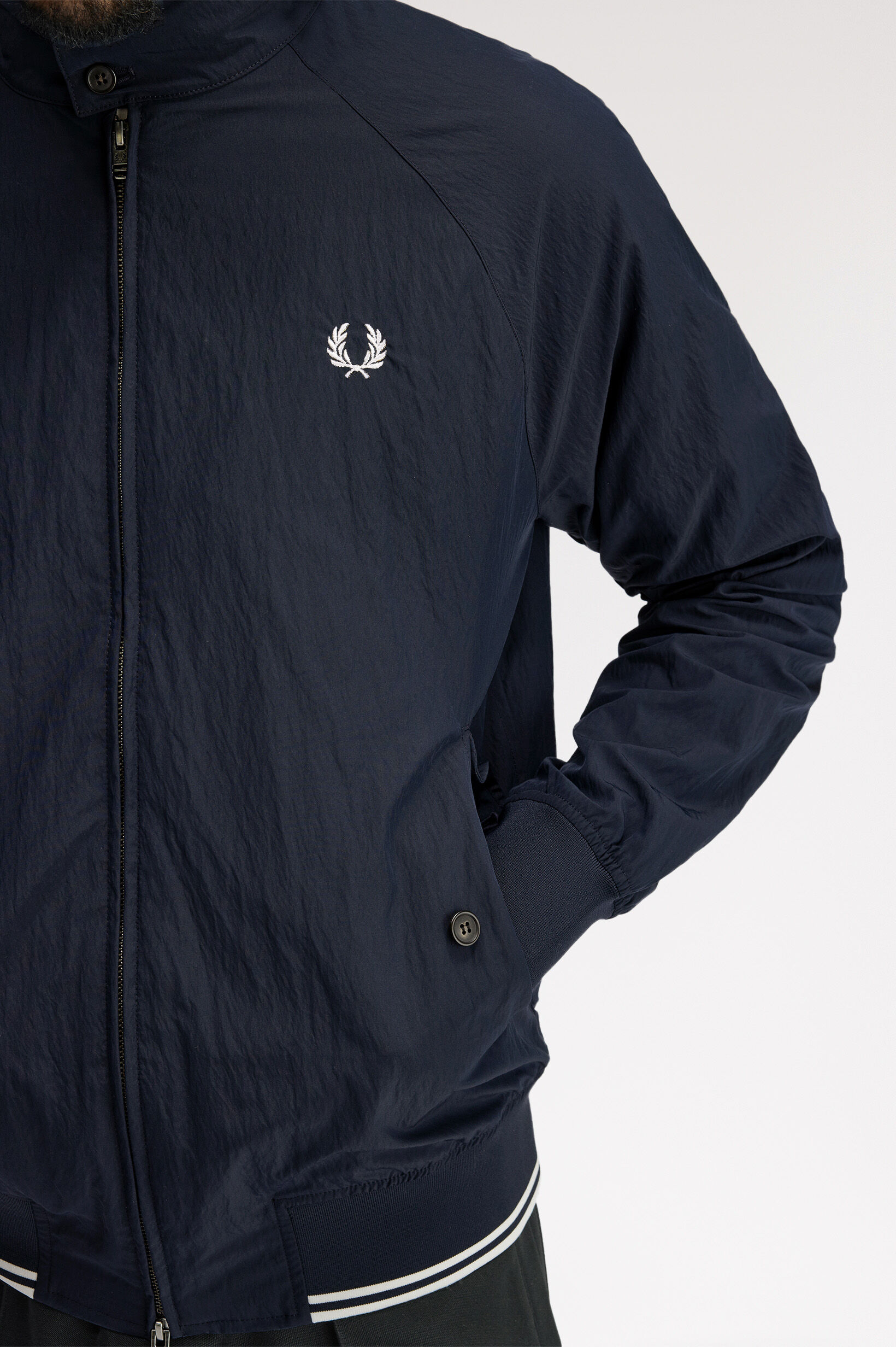 FRED PERRY 「Crinkle Harrington Jacket」|ブルゾン・スタジャン|