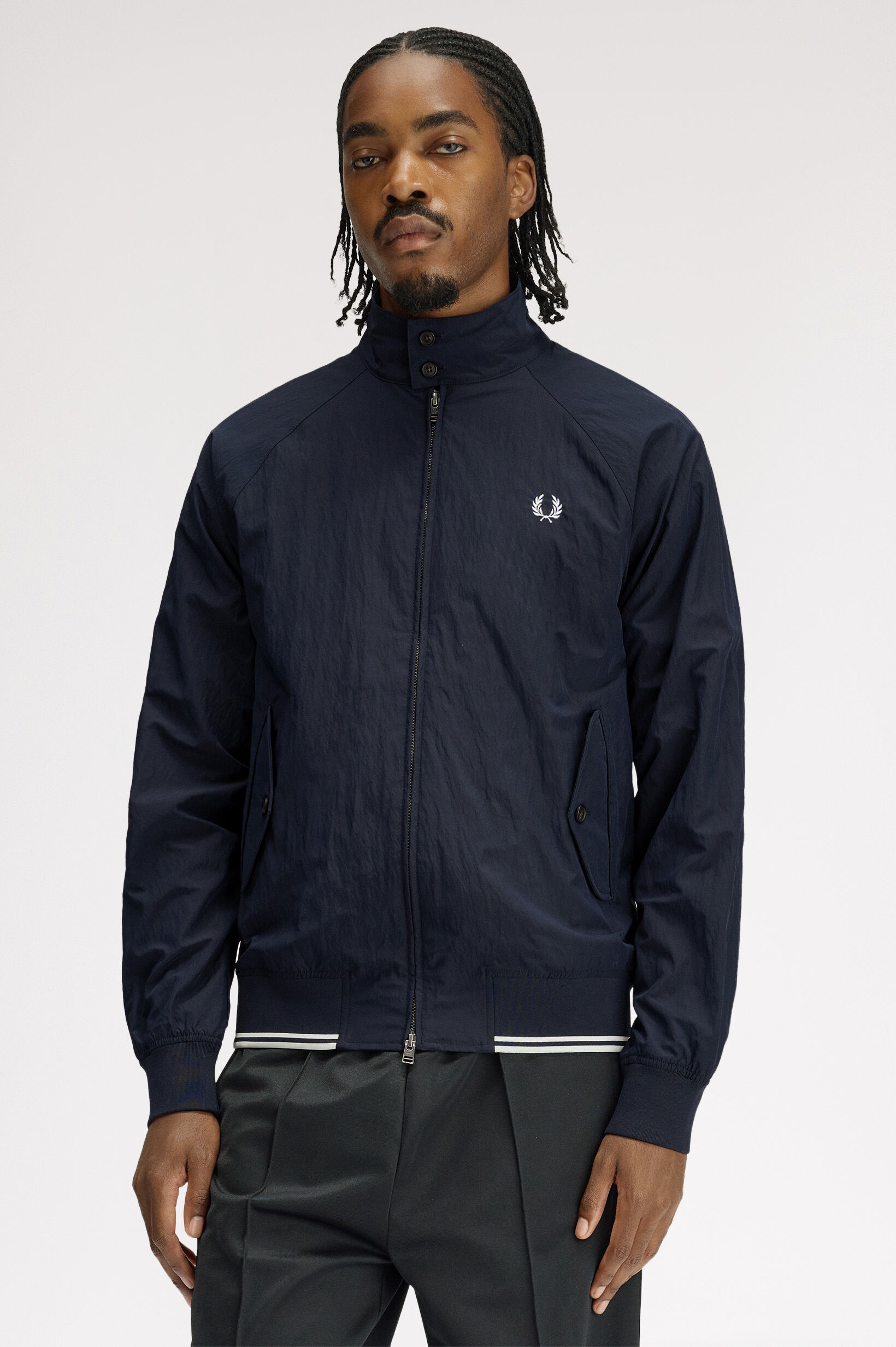 FRED PERRY 「Crinkle Harrington Jacket」|ブルゾン・スタジャン|