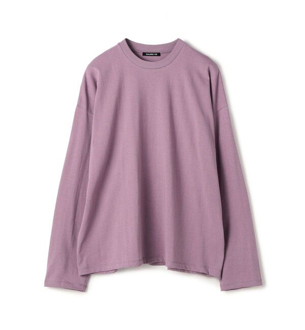 GALERIE VIE「コットン吊り天竺 ロングスリーブクルーネックカットソー」|Tシャツ・カットソー|73 ライトパープル