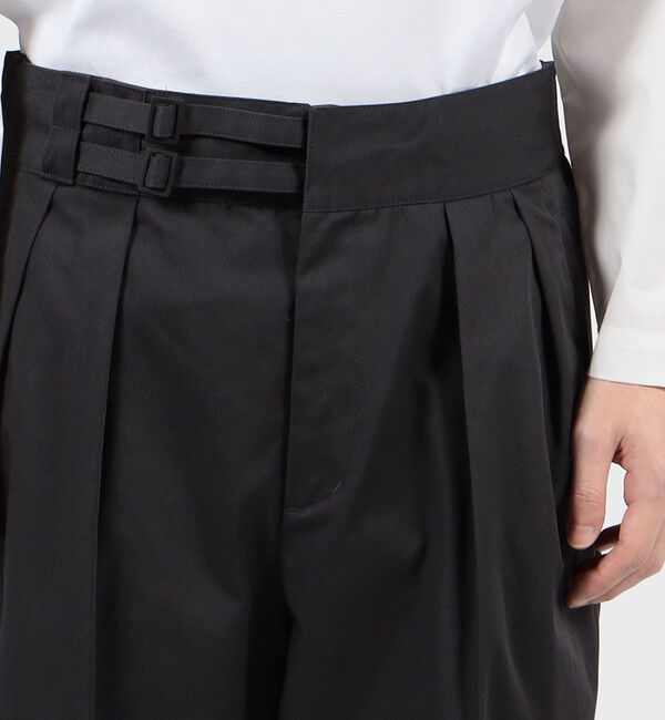 TOMORROWLAND MENS「ポリエステルコットンツイル ダブルバックルパンツ」|その他|