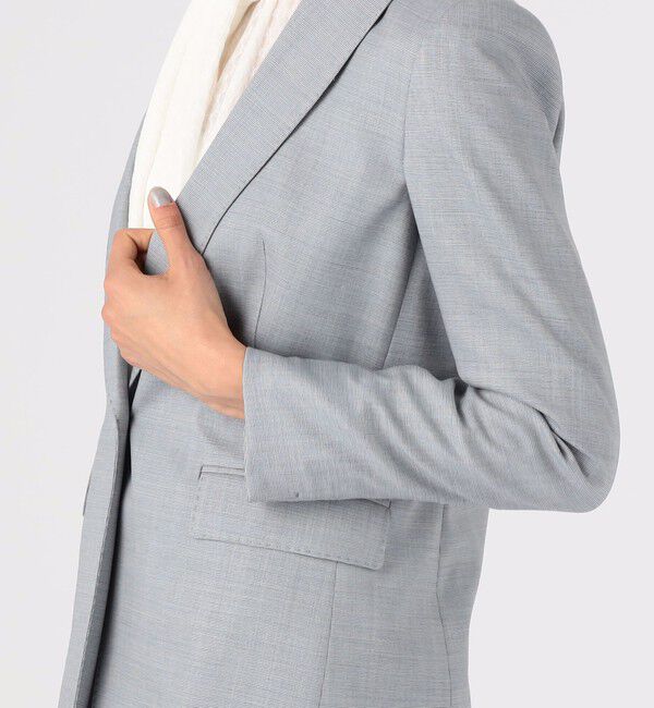 TOMORROWLAND collection「シャイニーピンポイント シングル1Bジャケット」|テーラードジャケット|