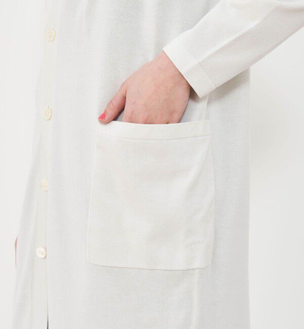 GALERIE VIE「プレーンコットン Vネックロングカーディガン」|カーディガン|