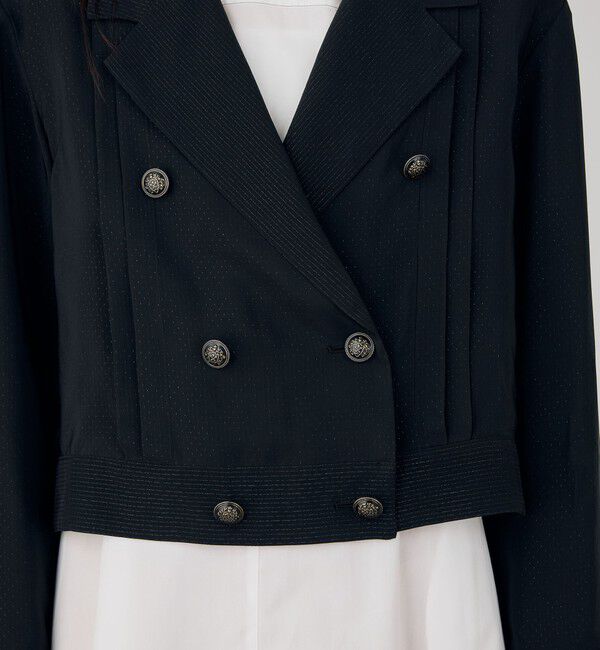 DES PRES「ドットジャカード ショートブルゾン」|ブルゾン・スタジャン|