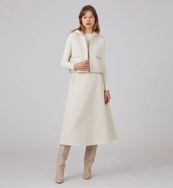 Ballsey「パンチングトリプルクロス トラペーズスカート」|台形|