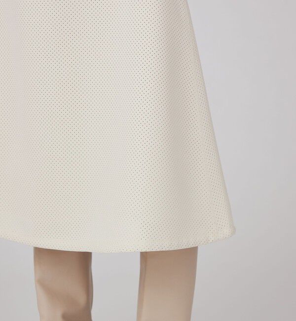 Ballsey「パンチングトリプルクロス トラペーズスカート」|台形|