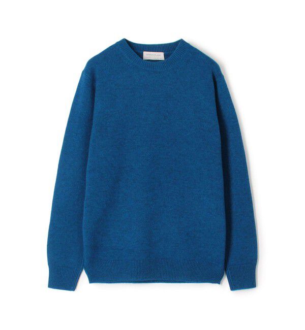 TOMORROWLAND MENS「TOMORROWLAND tricot スーパーファインラムウール クルーネックプルオーバー」|ニット・セーター|65 ブルー